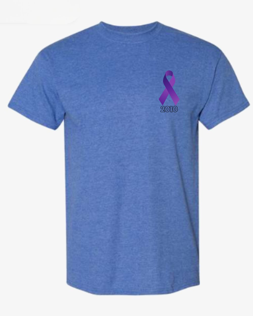 Matthew's Superhero Supporter Shirt – Heather Sport Royal, Youth XS