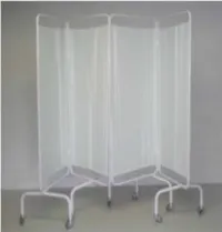 Mobile Bed Screen – 4 Fold with Curtains – BD744 – Image 1