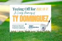 Memorial Sign at Teeing Off for BRAVE – Image 1