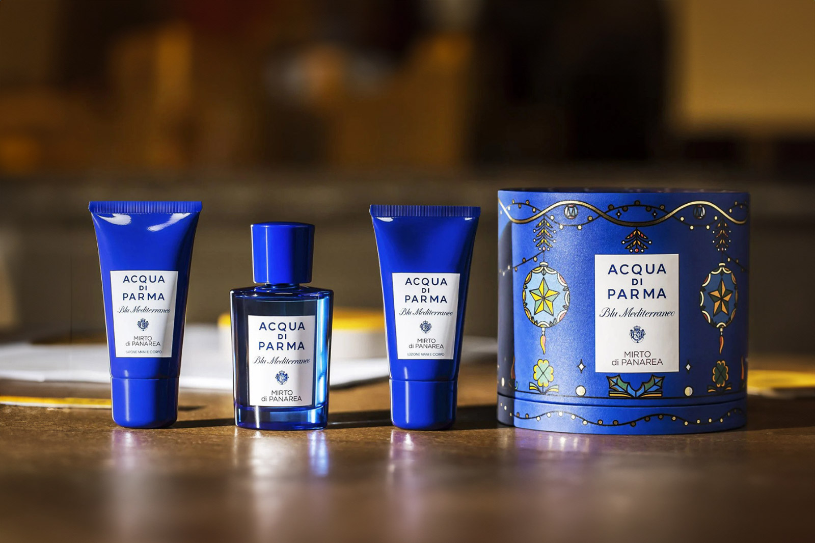 Acqua Di Parma Blu Mediterraneo Mirto Di Panarea Set EDT 75ML + Hand & Body Wash 40ML + Hand & Body Lotion 40ML – Image 2