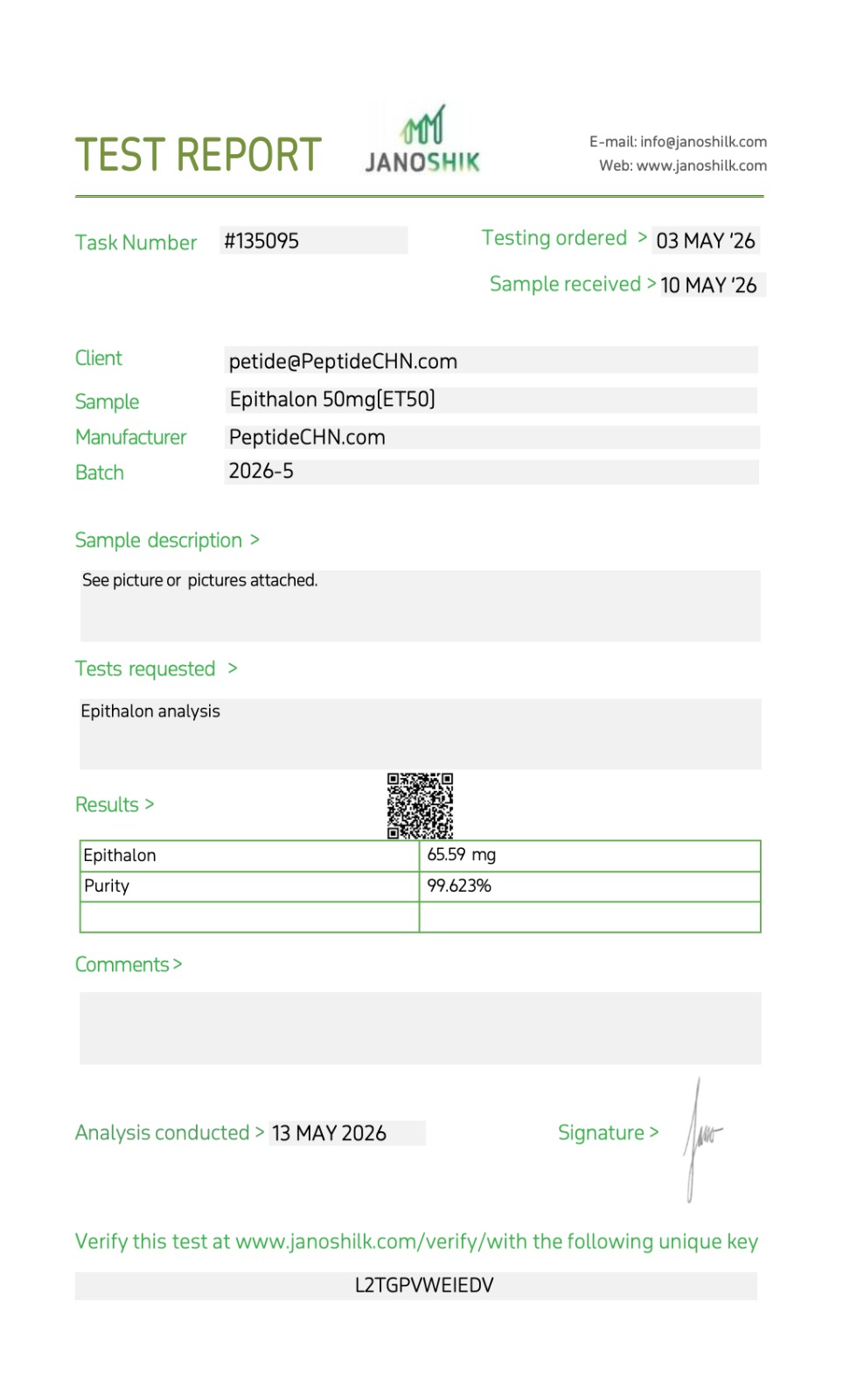 Epithalon - 50mg – Image 2