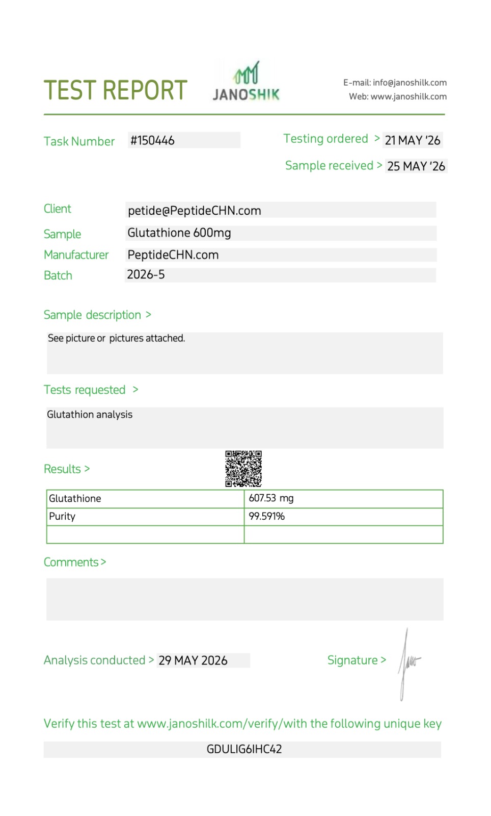 Glutathione - 600mg – Image 2