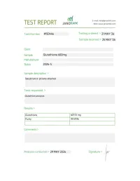 Glutathione - 600mg – Image 2