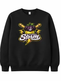 Adult Black Crewneck Sweatshirt (BS-ABS) – Image 1