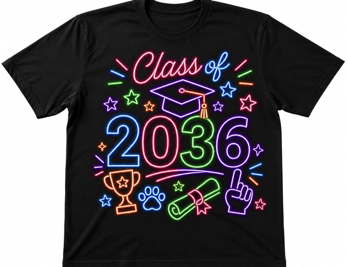 Graduating Class Neon Tee – Image 1
