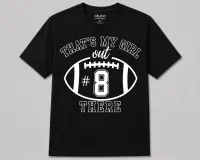 That's My Girl Out There Personalized Flag Football Shirt – Image 1