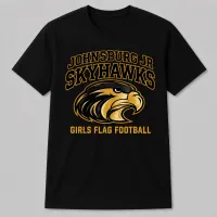 Johnsburg Jr. Skyhawks Girls Flag Football T-Shirt – Image 1