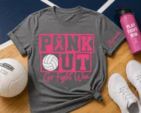 Pink Out - School and Sports Themed T-Shirt – Image 1