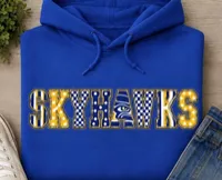 Skyhawks Patterned Letter Hoodie – Image 1