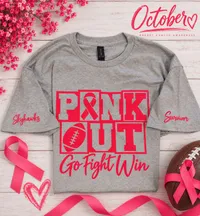 Pink Out Skyhawks Breast Cancer Awareness T-Shirt – Image 1