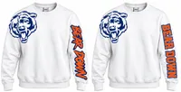 Bear Down Crewneck Sweatshirt – X-Large, White, Varsity Block