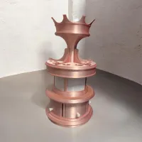 Carousel Rotating Organiser – rose gold