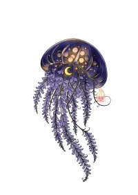 Moonlit Wisteria Jellyfish – Image 1