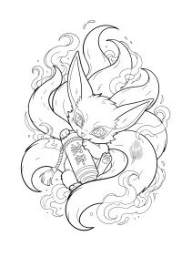 Baby Kurama-Available Anime Tattoo Design – Image 1
