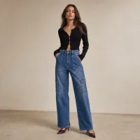 Jeans Denim Cargo Wide Leg BALAM – 5