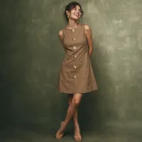 Vestido Golden Cocoa – CHICA, KAKI