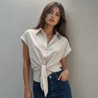 Blusa Capri Rayas Nude – CHICA