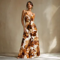 Vestido Maxi Autumn Bloom – CHICA
