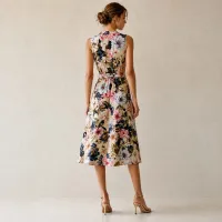 Vestido Midi Floral Garden Elegance – Imagen 2