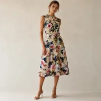 Vestido Midi Floral Garden Elegance – Imagen 1