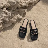 Sandalia Slide Valencia Gold Buckle – 4, NEGRO