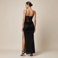 Vestido Corset Mesh Noir Elegance – Image 2