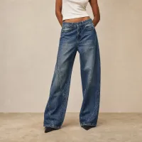Jeans Denim Wide Leg Sculpt Curve – Image 3