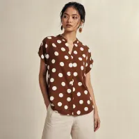 Blusa Lunares Chic – CAFE/BLANCO, CHICA