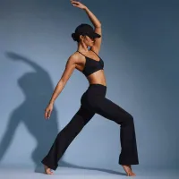 Leggings Deportivos Flare Sculpt Fit – NEGRO, CHICO