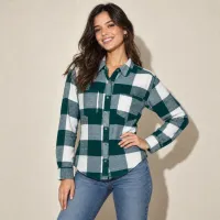 Camisa Franela Buffalo Check Cuadro Grande – Imagen 4