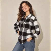 Camisa Franela Buffalo Check Cuadro Grande – Imagen 6