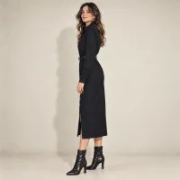 Vestido Camisero Faux Suede – Image 7