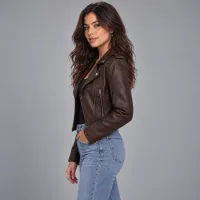 Chamarra Moto Faux Leather Corta – Imagen 5