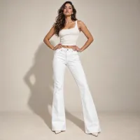 Jeans Acampanado Tiro Alto  – 5