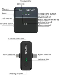3 in 1 Square Wireless Lavalier Mini Microphone – Image 5