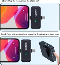 3 in 1 Square Wireless Lavalier Mini Microphone – Image 4