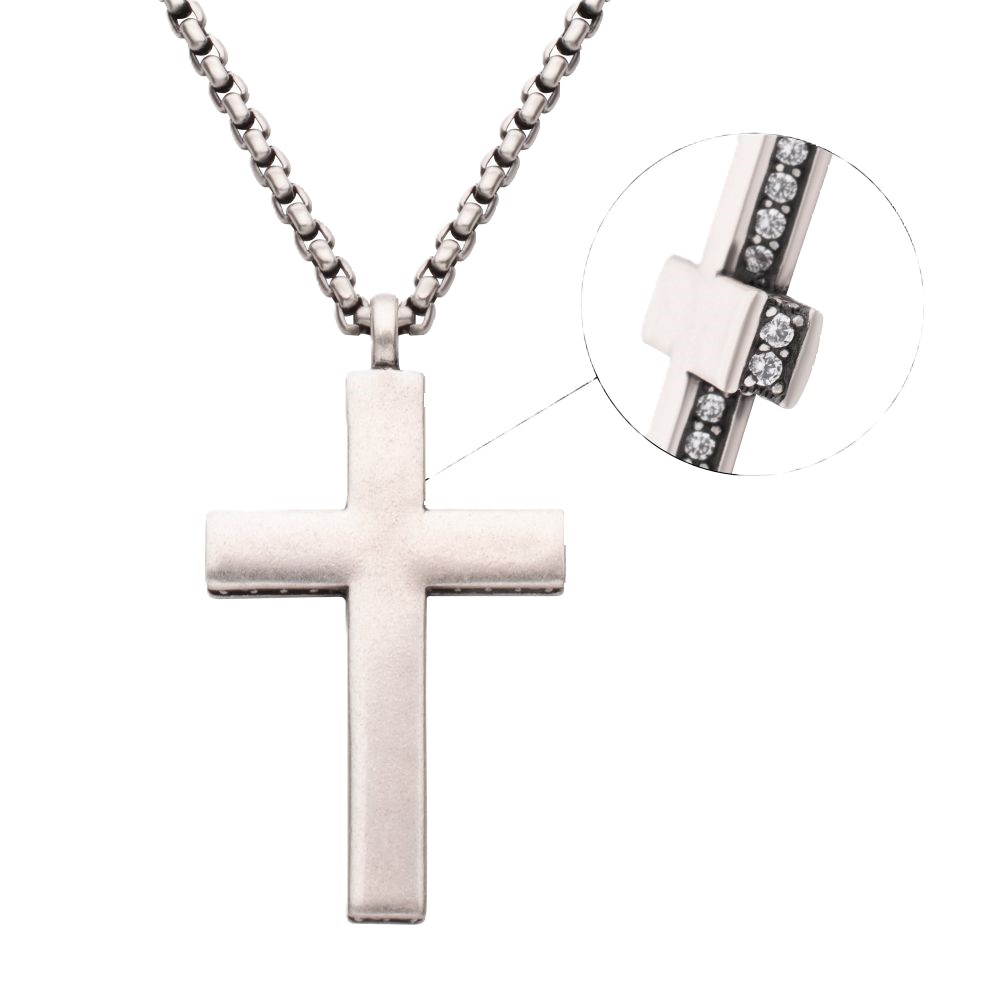 Inox Cross Necklace – Image 1