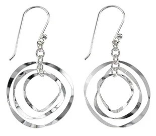 Indigo Silver Earrings – Image 1