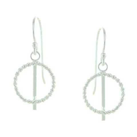 Indigo Silver Earrings – Image 1