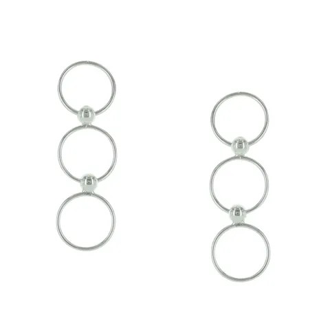 Indigo Silver Earrings – Image 1
