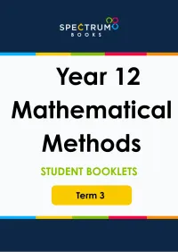 Year 12 Mathematical Methods – Term 3 – Student Booklets – Image 1