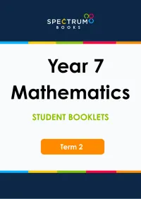 Year 7 Mathematics – Term 2 – Student Booklets – Image 1