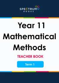 Year 11 Mathematical Methods – Term 1 – Teacher Books – Image 1