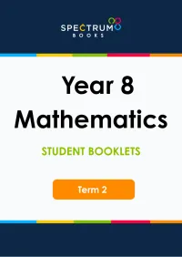 Year 8 Mathematics – Term 2 – Student Booklets – Image 1