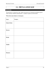 Year 10 English – Term 1 – Student Booklets – Image 3