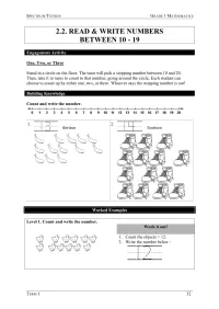 Year 1 Mathematics – Term 1 – Student Booklets – Image 4