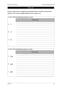 Year 2 Mathematics – Term 1 – Student Booklets – Image 5