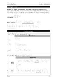 Year 2 Mathematics – Term 1 – Student Booklets – Image 4