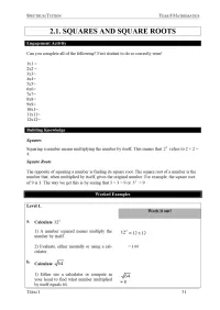 Year 8 Mathematics – Term 1 – Student Booklets – Image 3