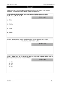 Year 9 Mathematics – Term 1 – Student Booklets – Image 4